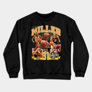 Reggie Miller Choke Sign Basketball Legend Signature Vintage Retro 80s 90s Bootleg Rap Style Crewneck Sweatshirt